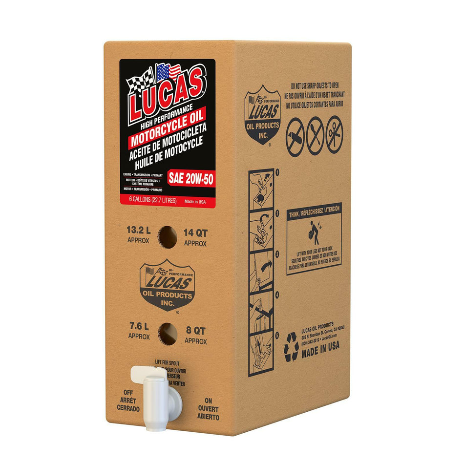 High Perf 4t Min Engine Oil 20w50 6 Gal Box