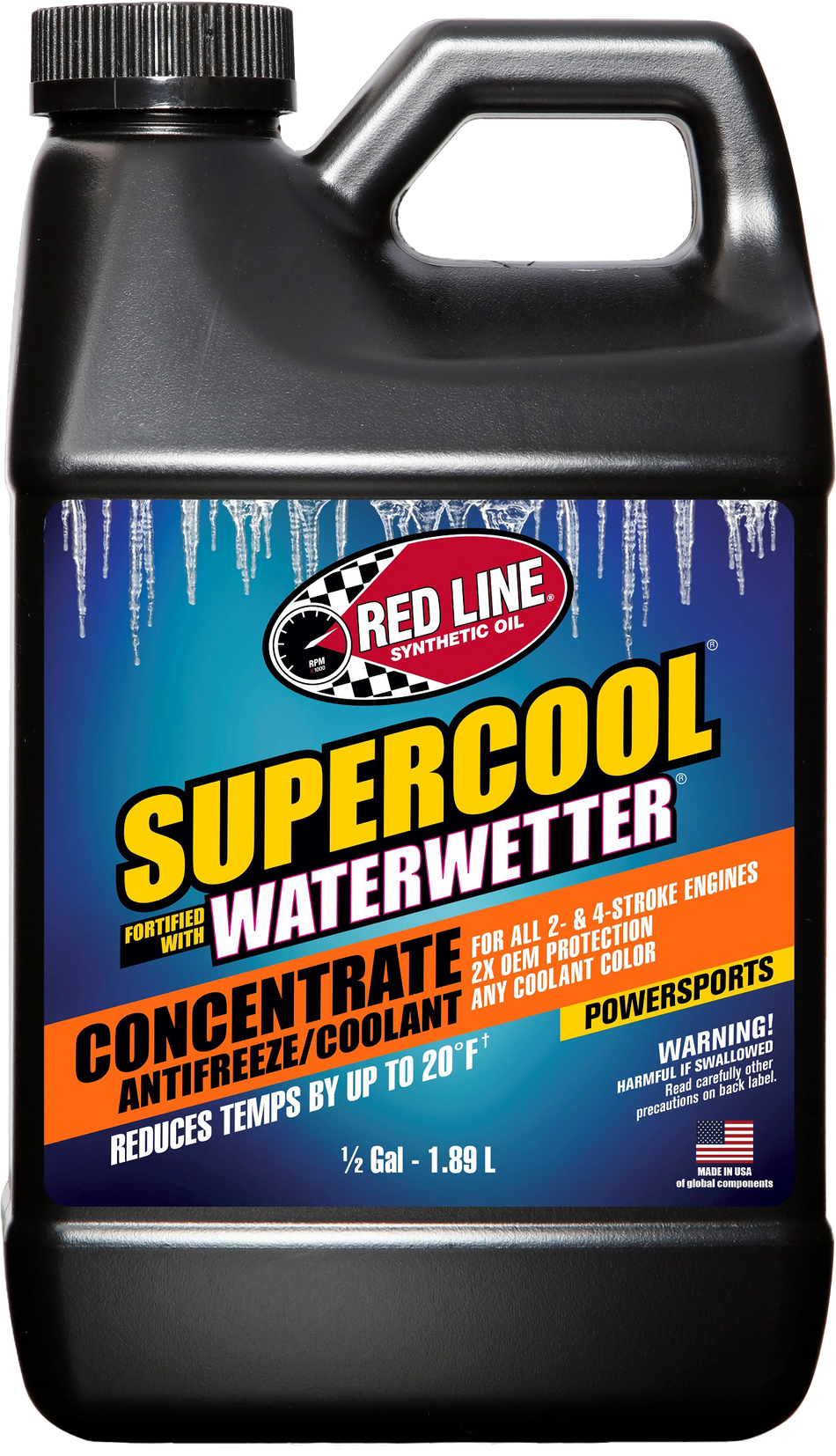 Red Line Supercool 64 Oz Powersports Antifreeze and Concentrate